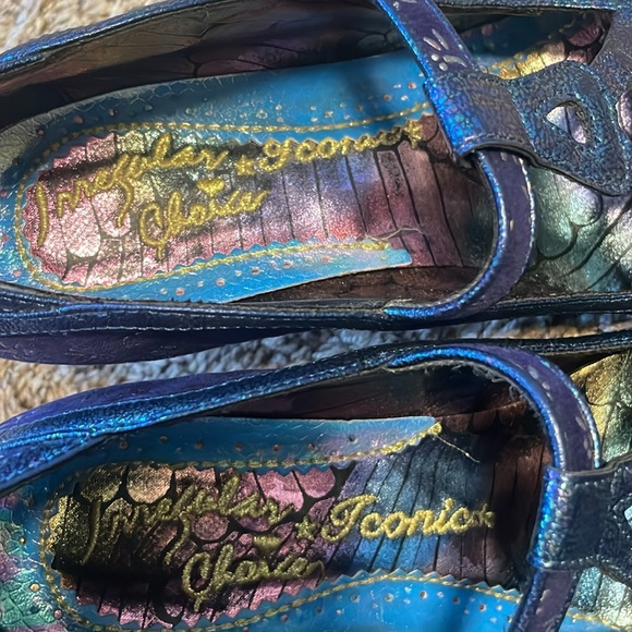 Irregular Choice Nicely Done Heel in Blue Dragonfly Sz 10 - Picture 6 of 12